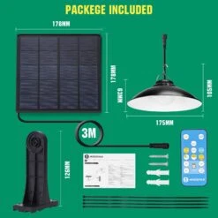 Aigostar Luz Solar Exterior Con Mando A Distancia, 50w 500lm Ip65 11 Aigostar Luz Solar Exterior Con Mando A Distancia, 50w 500lm Ip65 -Barbacoa Bliss Tienda 0510e07146a5636d