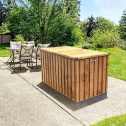 BAUL ARCON METALICO DURAMAX 1,7 JARDIN 770 L MARRON