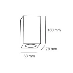 Aplique De Pared Exterior 2 Luces Classic Rectangular Blanco 2xGU10 IP44 Wonderlamp -Barbacoa Bliss Tienda 0e881cf69945a2bc