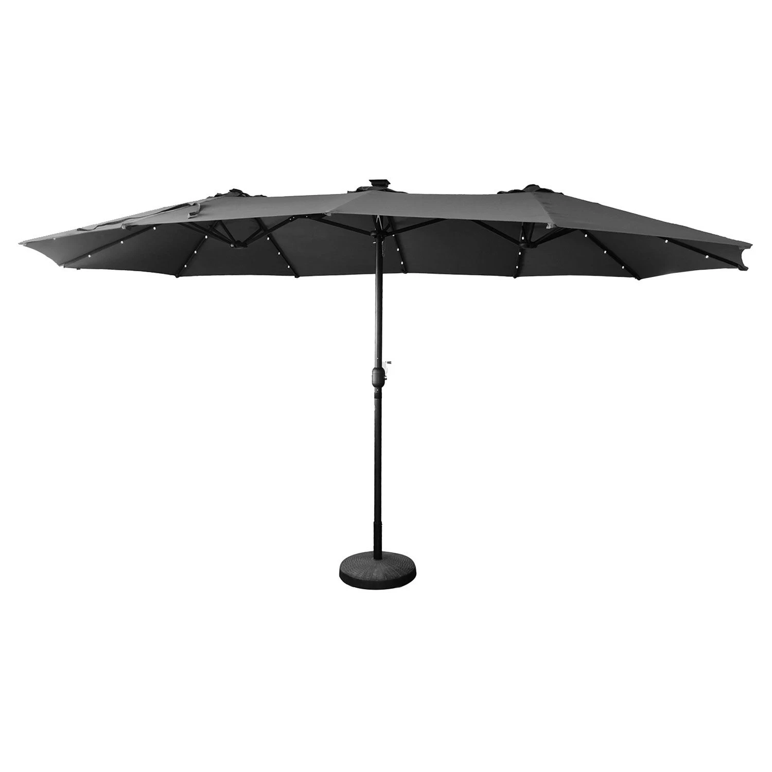Parasol Doble Led 2,7 X 4,6 M Linai Gris 1 Parasol Doble Led 2,7 X 4,6 M Linai Gris