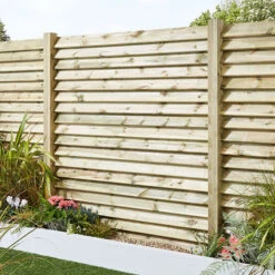 Pack 2 Postes De Madera Ranurado Para Valla "lemhi" 240 X 9 X 4,5 Cm -Barbacoa Bliss Tienda 3663602433118 26c BI