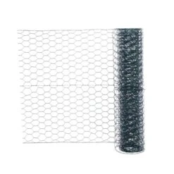 Malla De Triple Torsión Plastificada 1 X 10 M - Hueco 13 X 13 Mm