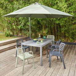 Mesa De Jardín Extensible Gris Moorea 75x90x140/200 Cm -Barbacoa Bliss Tienda 5059340124902 29c bi
