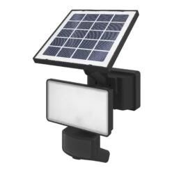 Proyector LED Solar Negro Sensor