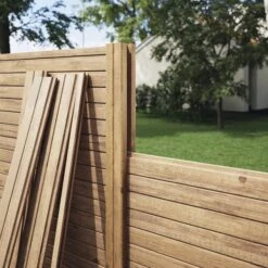 Poste Skimia Marrón 240x9x4,5 Cm Blooma -Barbacoa Bliss Tienda 5059340668871 25c BI