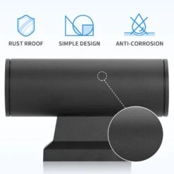 Aplique Pared Exterior, IP65, Negro, Aigostar -Barbacoa Bliss Tienda 5ddc0e12f12a9373