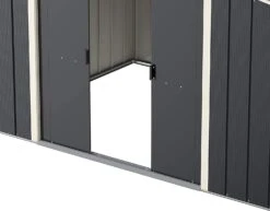 CASETA COBERTIZO METAL JARDIN ECO 10X12 GRIS DURAMAX -Barbacoa Bliss Tienda 636279de10cb77.76846769