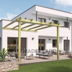 Pérgola Maciza Adosada - LLORET AD. 300x300cm