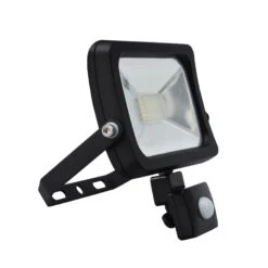 Pack 2X Focos Proyector LED 10W Con Detector De Movimiento PIR Negro IP44 -Barbacoa Bliss Tienda 638543ab7e1c23.66680864