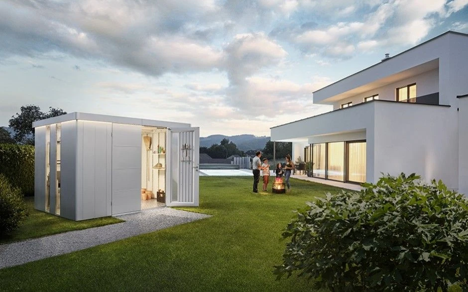 CASETA METALICA BIOHORT JARDIN NEO 3C DOBLE PUERTA COLOR GRIS CUARZO 4 CASETA METALICA BIOHORT JARDIN NEO 3C DOBLE PUERTA COLOR GRIS CUARZO - Image 4