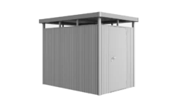 CASETA METALICA BIOHORT JARDIN HIGHLINE H4 COLOR PLATA