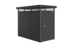 CASETA METALICA BIOHORT JARDIN HIGHLINE H2 COLOR GRIS OSCURO