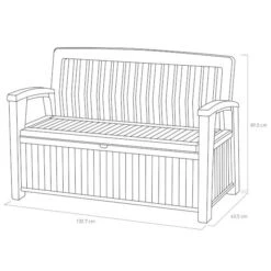 Banco Y Baúl Marrón 227 L -Barbacoa Bliss Tienda 7290106934207 30c bi