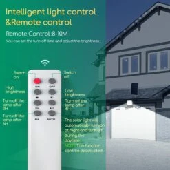 Aigostar Foco Proyector Led Solar Con Mando A Distancia，50w，6500k Ip66，2m -Barbacoa Bliss Tienda 79cbf195da66a954