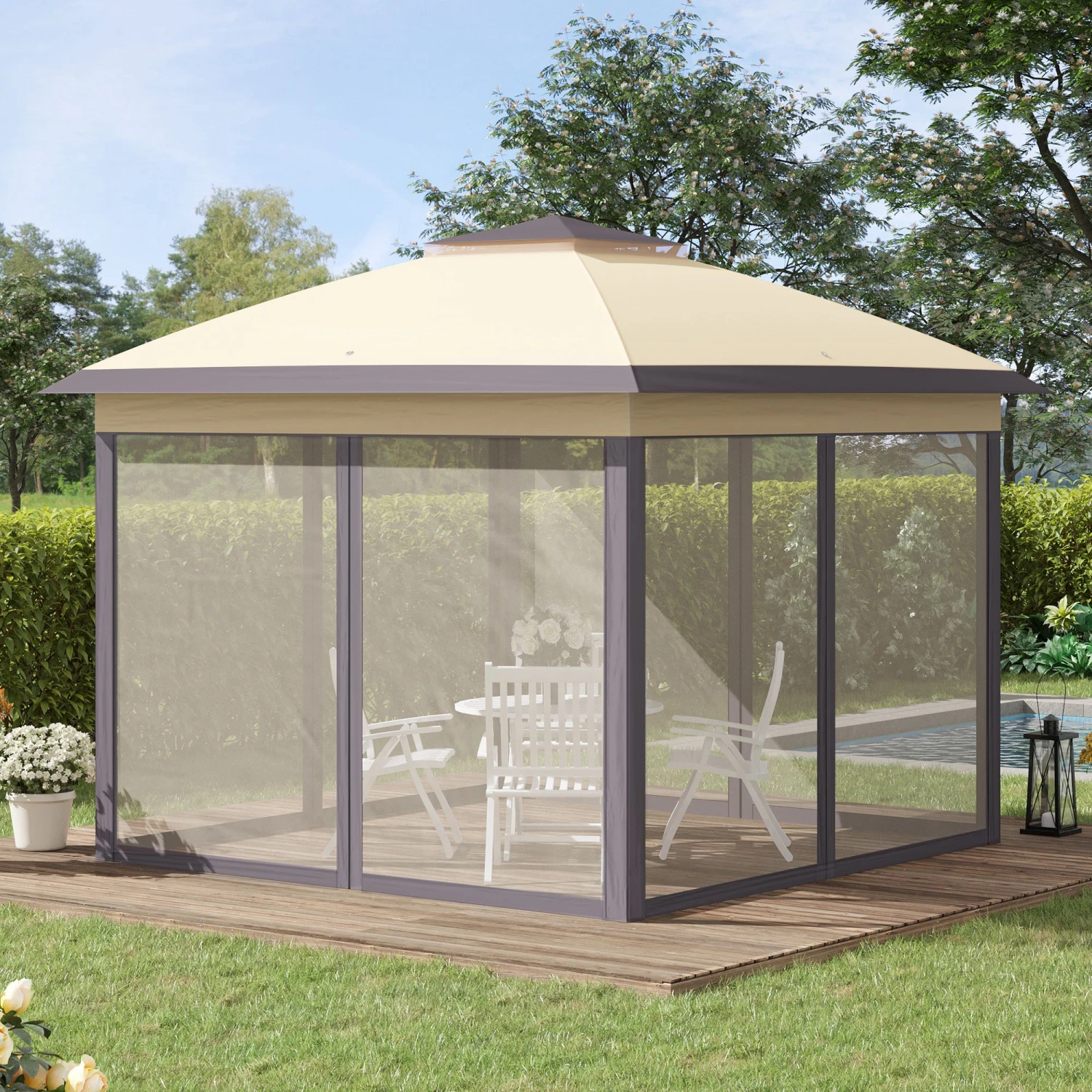 Carpa Plegable Outsunny 84C-300BG 2 Carpa Plegable Outsunny 84C-300BG - Image 2