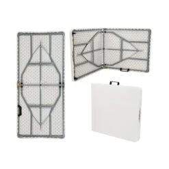 Mesa Plegable 150cm Rectangular Blanca Catering 7house -Barbacoa Bliss Tienda 9ce320b9ee359bc1