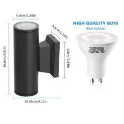 Aplique Pared Exterior, IP65, Negro, Aigostar -Barbacoa Bliss Tienda 9df6013dcd7201df