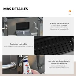 Barbacoa De Carbón Outsunny 846-013 11 Barbacoa De Carbón Outsunny 846-013 -Barbacoa Bliss Tienda b15bd7dd8d950465