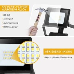 Aigostar 10W Foco LED Con Sensor Movimiento ,900LM IP65, 4000K -Barbacoa Bliss Tienda b3180a02c4439be1