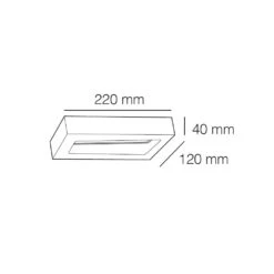 Aplique De Exterior LED Rivas Rectangular Orientable Negro IP54 Wonderlamp -Barbacoa Bliss Tienda b9779cf1a191b32e