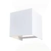 Aplique LED De Exterior Leva 2 Luces Neutra Cuadrado Blanco IP54 Wonderlamp