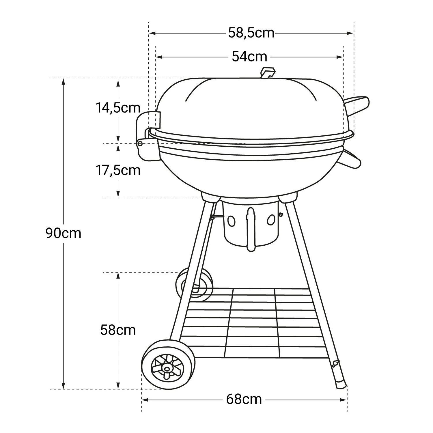 Barbacoa De Carbón Forma Bola FRESNO 4 Barbacoa De Carbón Forma Bola FRESNO - Image 4